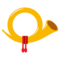 Postal Horn emoji on Emojione